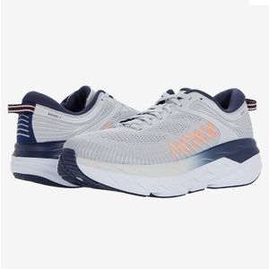 Womens Hoka Bondi 7 Size 7 in Lunar Rock/Black Iris